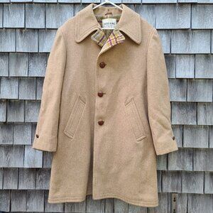 Zero King Vintage Wool 3 Button Overcoat Car Coat Men’s 42 Made In USA
